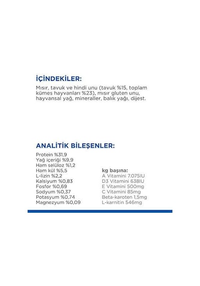 Hill's Scıence Plan Tavuklu Kısırlaştırılmış Yetişkin Kedi Maması 3 KG