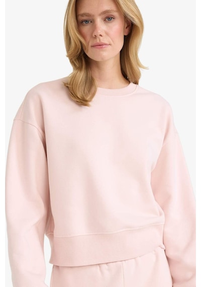 Defacto Boxy Fit Bisiklet Yaka Basic Düz Sweatshirt B8568ax25aupn364 Pembe Defacto Boxy Fit Bisiklet Yaka Basic Düz Sweatshirt B8568ax25aupn364 Pembe