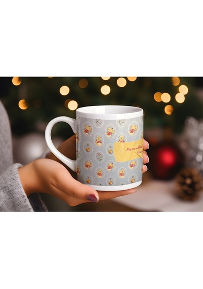 Winnie The Pooh Tasarım Umudu Bul Kupa Bardak Zor Günler İçin İlham Hediye - Sevdiklerine Özel Beyaz