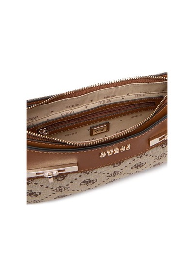 Guess Melinda Logo Kadın Omuz Çantası Hwjp9902170 Kahve