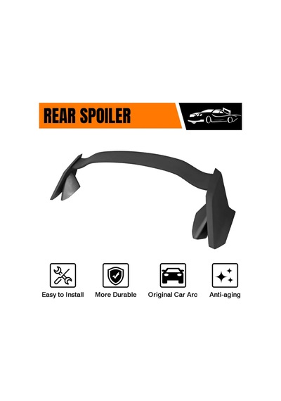 Honda Civic Fc5 Typer Spoiler 2016-2021 Sedan Uyumlu Boyasız Bagaj Üstü İthal Spoiler