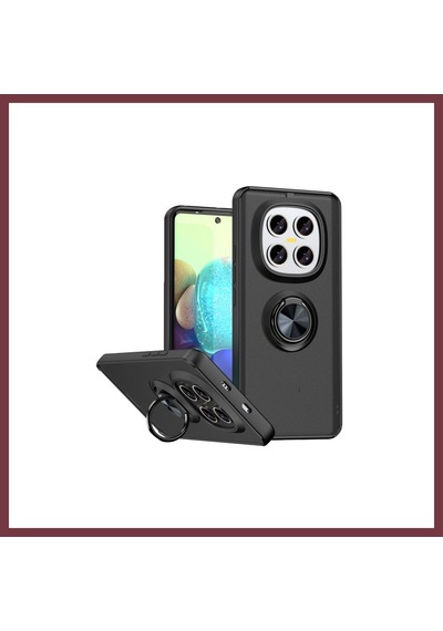 Storeşahin Redmi Note 15 Pro 4g Montreal Yüzüklü Silikon Kapak - Siyah Shn0720