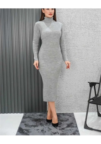 Kozia Outdoors Kadın Dik Yaka Kaskorse Kalem Elbise 130 Cm Gri