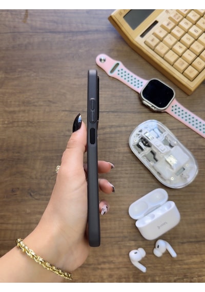 Redmi 15c Uyumlu Süper İnce Mat Ultra Thin Silikon Kılıf Siyah