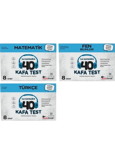 Lgs 8. Sınıf Çöz Bitir Yaprak Test Matematik Fen Ve Türkçe 3lü Set