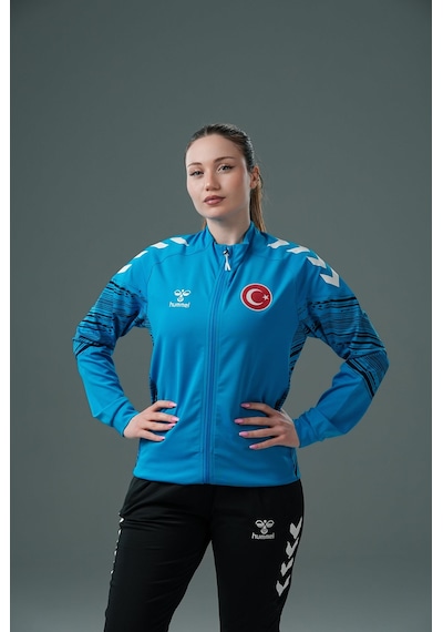 Hummel Milli Takım Line Kamp Eşofman Üstü Turkuaz