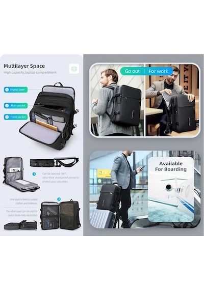 Mark Ryden Pathrato Mr8057 Usb Şarj Portlu Genişletilebilir Siyah