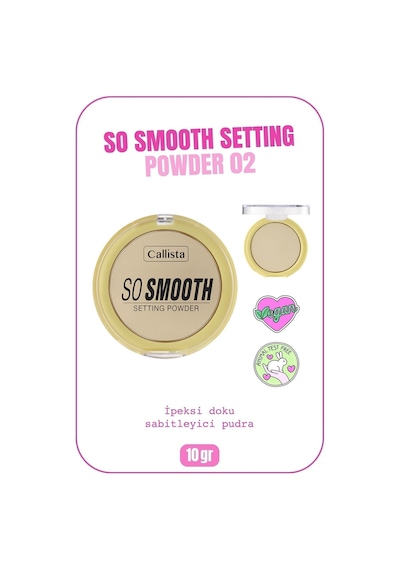 Callista So Smooth Setting Powder Makyaj Sabitleyici Toz Pudra - 02 Going Bananas - Sarı Alt Ton