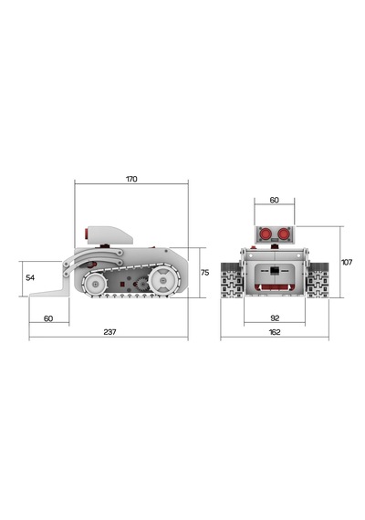Arduino Builder Pist Robotu Plastik Parçaları Vida Seti Dahil