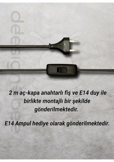 Designobee Metris, Modern Abajur Masa Lambası, Gece Lambası Çok Renkli