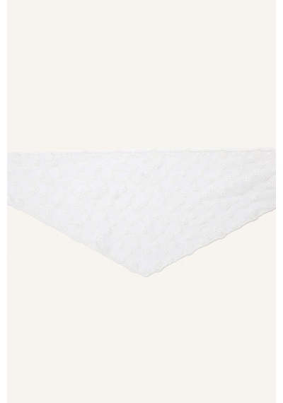 Defacto Kadın Çiçekli Beyaz Bandana H5492ax26smwt1 Beyaz-wt1