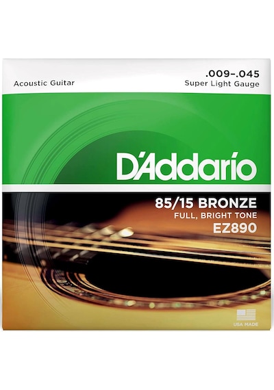 D'addario Ez890 Super Light Akustik Gitar Teli 09-45