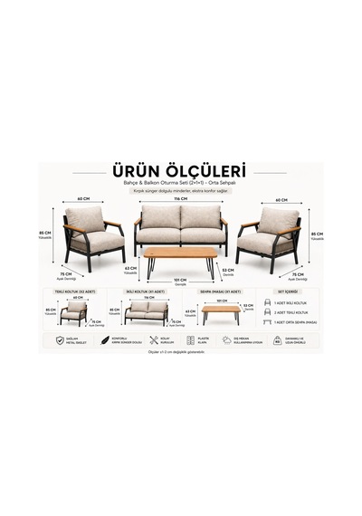 Daisy Antrasit 2+1+1 Masalı Kahverengi Bahçe Balkon Takımı Makrome Örgülü Fermuarlı Metal Kanepe Seti Kahverengi Daisy Antrasit 2+1+1 Masalı Kahverengi Bahçe Balkon Takımı Makrome Örgülü Fermuarlı Metal Kanepe Seti Kahverengi