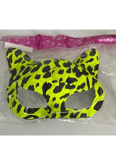Plastik Kedi Maske 4 Lü