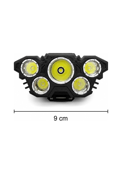 Usb Şarjlı 5 Led Kafa Feneri Ipx5 Su Geçirmez 3 Aydınlatma Modlu Güçlü Işık Kamp Av Balıkçılık Koşu Ve Tamir İşleri İçin Yüksek Parlaklık Ayarlanabilir Baş Bantlı Uzun Ömürlü Acil Durum Işık Turuncu