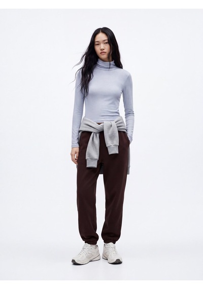LTB Regular Fit Lastik Paça Basic Kahverengi Eşofman