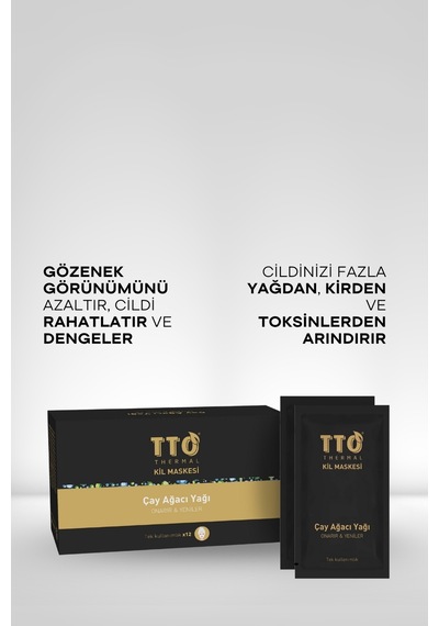 Tto Thermal Çay Ağacı Yağı İçerikli Kil Maskesi 12 x 10 ML