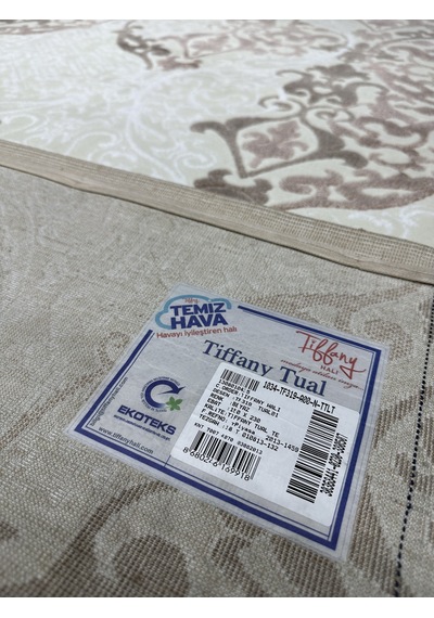 Tiffany Halı Tual TF 319 A 150x230 Beyaz Vizon Pudra 4 M2 Halı !