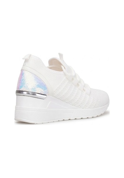 Elit Btflrft-607 Kadın Gizli Dolgu Topuklu Klasik Sneaker Beyaz
