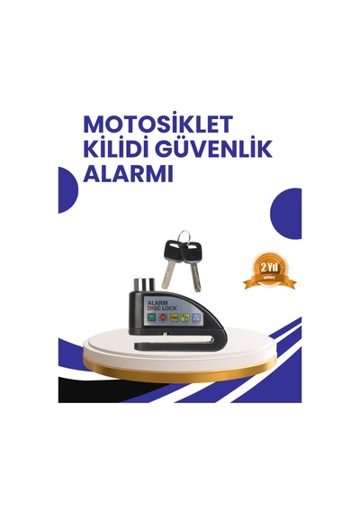 Taşınabilir Alarm Disk Kilidi Motosiklet Scooter Bisiklet Güvenlik Çok Renkli