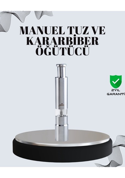 Tuz Ve Kararbiber Öğütücü - Şeffaf Akrilik Hazne