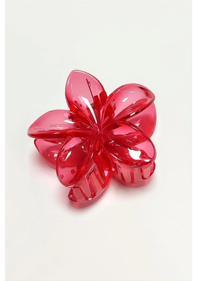 Kırmızı Lotus Toka 6 Cm Kartsız