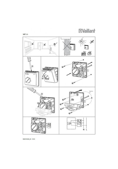 Vaillant VRT 15 Kablolu Oda Termostatı