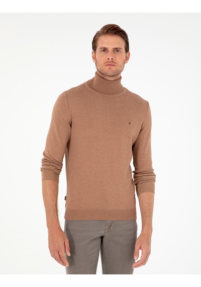 Pierre Cardin Erkek Camel Melanj Kazak/Triko 50296602-vr122 Camel Melanj