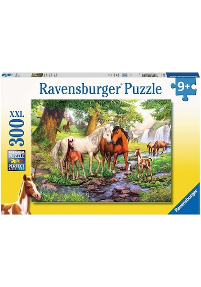 300 Parça Puzzle Nehirde Atlar