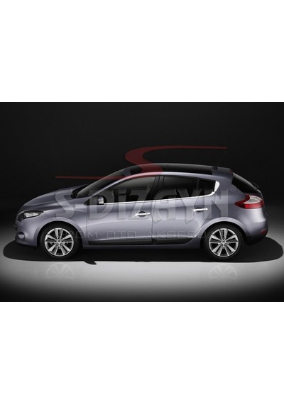 S-Dizayn Renault Megane 3 Krom Kapı Kolu  4 Kapı Sensörlü 2010-2016