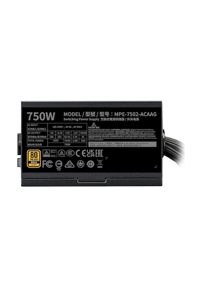 Cooler Master G Gold 750 V2 750W 80+ Gold ATX Güç Kaynağı