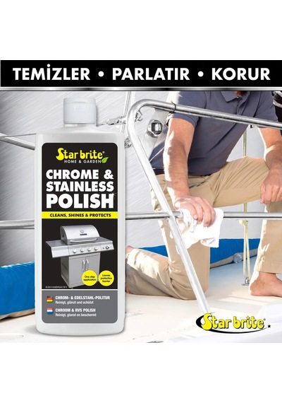 Starbrite - Krom Ve Paslanmaz Çelik Parlatıcı 237 Ml : Metal Aksamlarınızda Sert Ovmaya Son, Tuz Ve Pasa Karşı Uzun Ömürlü Ayna Parlaklığı