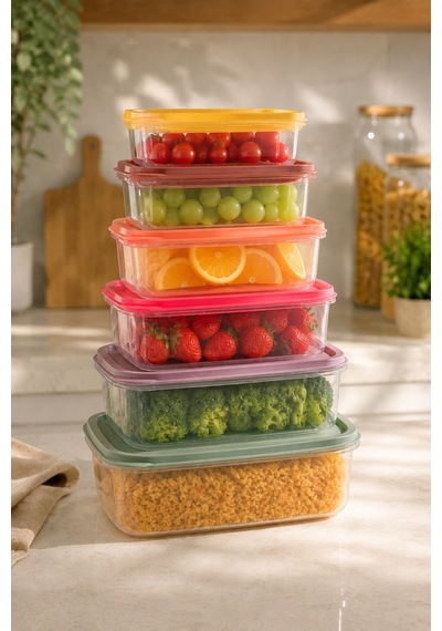 Saklama Kabı 6 Lı Set Şeffaf - 899641381 Şeffaf