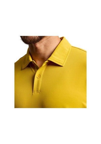 Slam Slam Tech Pique Polo Erkek Sarı Tişört W41 HARDAL