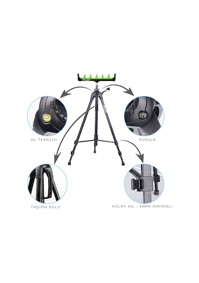 Kamış Ayağı Ayarlı Tripot Hg284