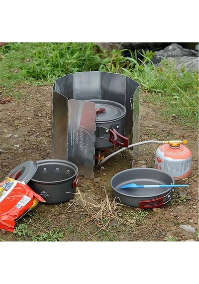 Naturehike Katlanabilir Rüzgar Kalkanı Gri