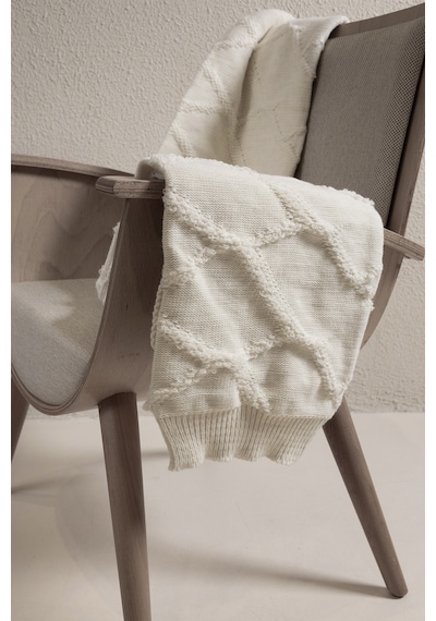 Espuma De Mar Krem Çift Kişilik Battaniye 200x220 37125 Krem