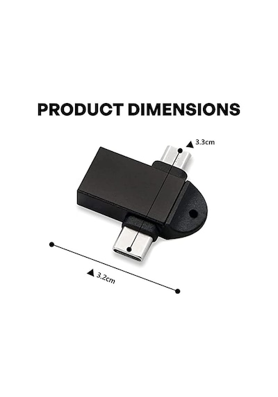 ' Ü 1 Arada Micro Usb Type-c Otg Dönüştürücü Adaptör Otg C Tipi Adaptör 2 In 1 Otg Mikro Usb Dönüştürücü
