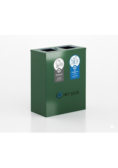 2 Li Sıfır Atık Geri Dönüşüm Ünitesi Gd-707 Metal Atık Ayrıştırma Sistemi Hey Çelik