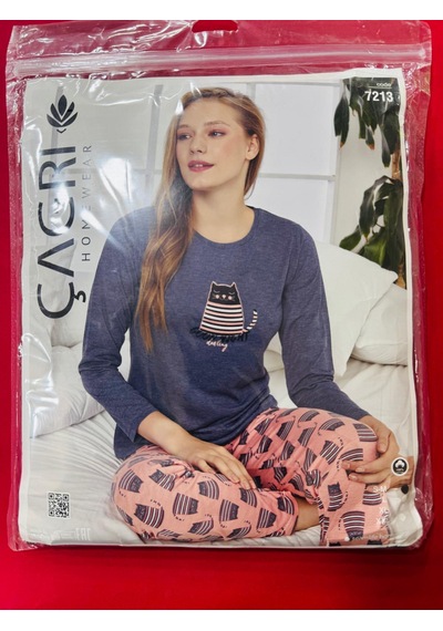 Çağrı Bayan Pijama Takımı-7213 Antrasit