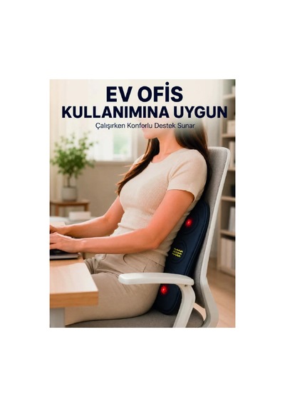 Bel Destek Minderi Isıtmalı Masaj Özellikli Günlük Kullanım Diğer