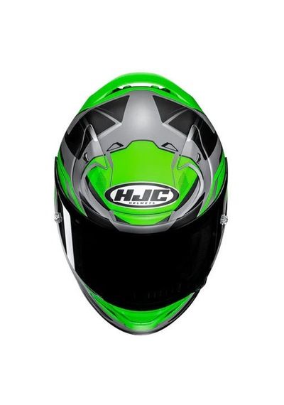 Hjc Rpha12 Brels Mc4hsf Kapalı Motosiklet Kaskı Gri - Yeşil