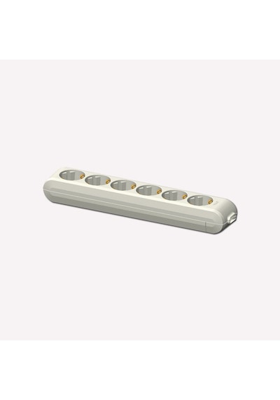Viko Multi-let 6'lı Topraklı Kablolu Çocuk Korumalı 1 Metre Priz Beyaz