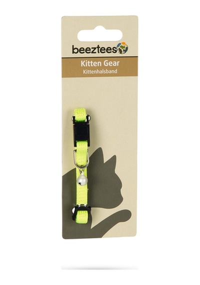 Hnrlıshp Beeztees Yavru Kedi Boyun Tasması, Zilli, Sarı, 15-23cm