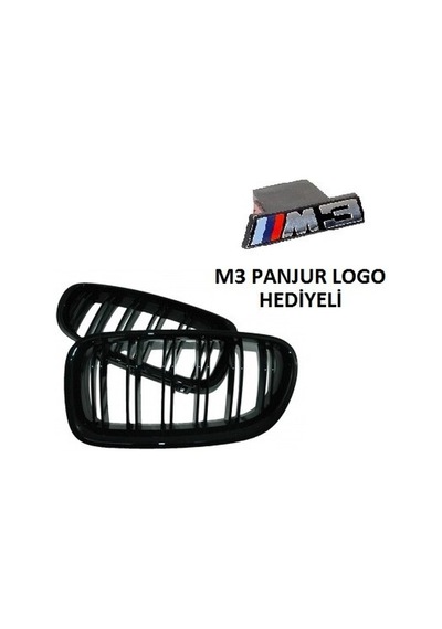 E90 Bmw E90 Lci M3 2005-2008 Ön Böbrek Panjur Piano Black N11.189