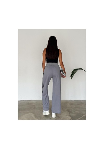 Çınar Boutique Şeritli Bol Paça Eşofmanaltı-gri - L Gri Gri
