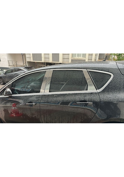 Opel Astra J Sedan-hb Uyumlu 2009-2020 Krom Cam Direği 6 Parça Paslanmaz Çelik Astra J