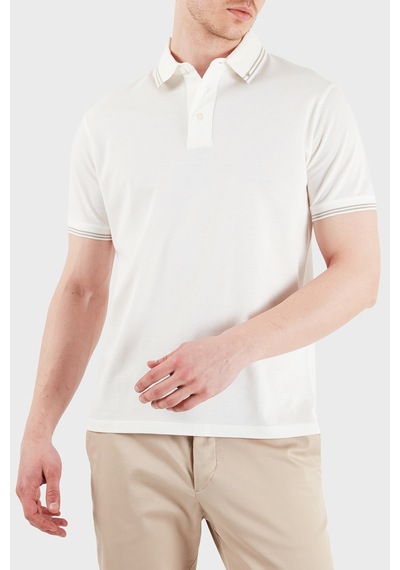 Emporio Armani Erkek Polo Em005842 Af12955 U0003 Beyaz Beyaz