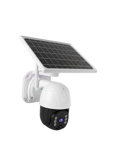 Solar Panelli Su Geçirmez Gece Görüş Destekli Kablosuz Bağlantılı Güvenlik Kamerası Lisinya