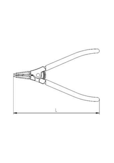 Izeltaş Dış Segman Pense Düz 140Mm